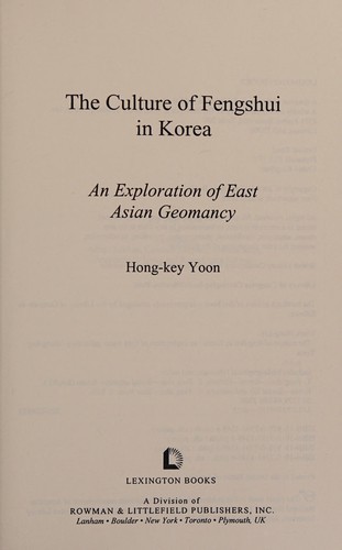 Cover of The Culture of Fengshui in Korea: An Exploration of East Asian Geomancy