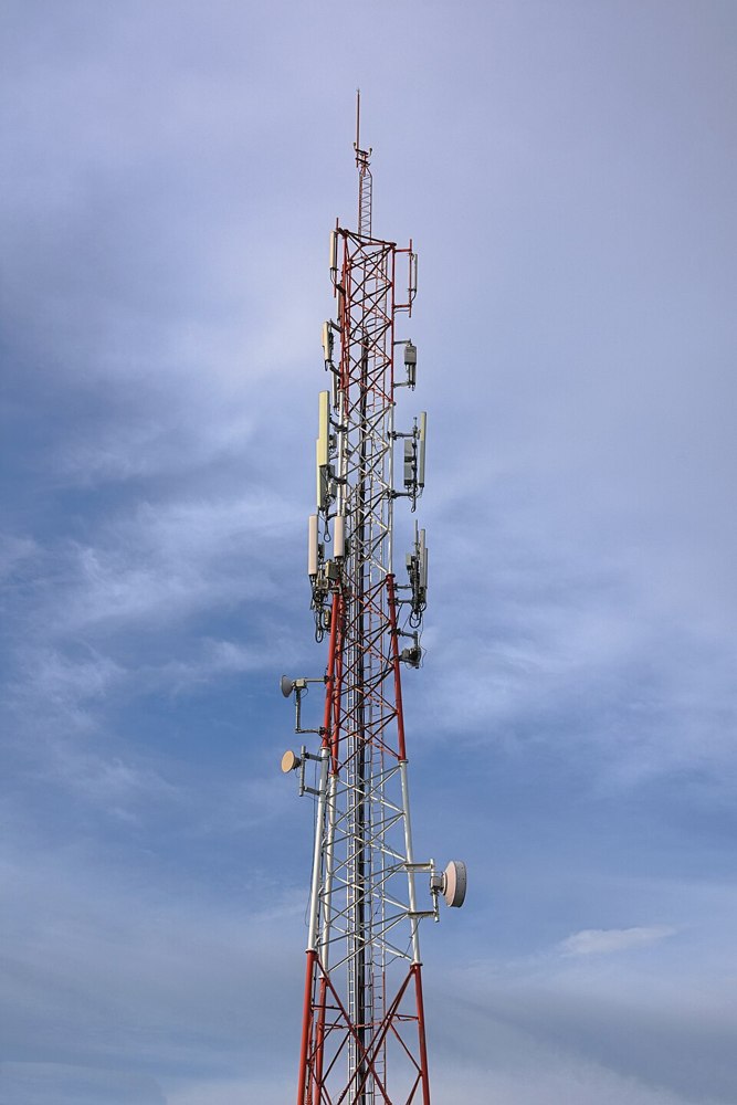 Cellular telecommunications tower — contextual infrastructure photograph