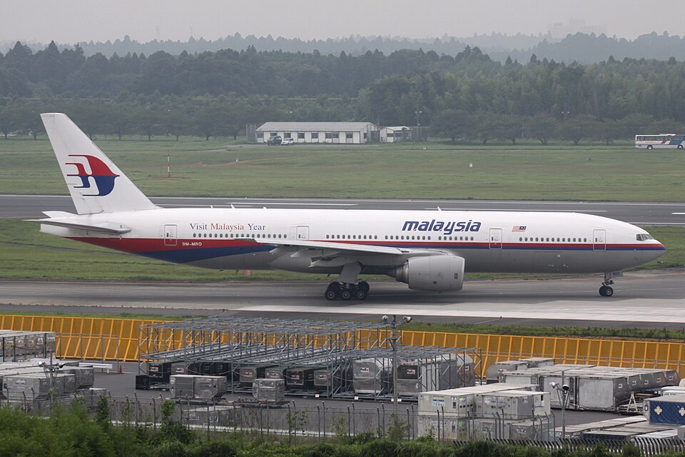 Malaysia Airlines Boeing 777, registration 9M-MRO