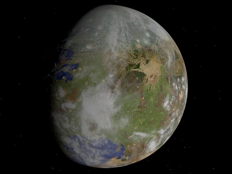Artist’s rendition of the fictional planet Nibiru — illustration, not an observation